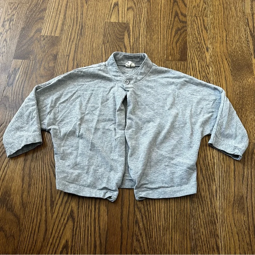 Gray Label single button light grey cardigan, size 12-18M